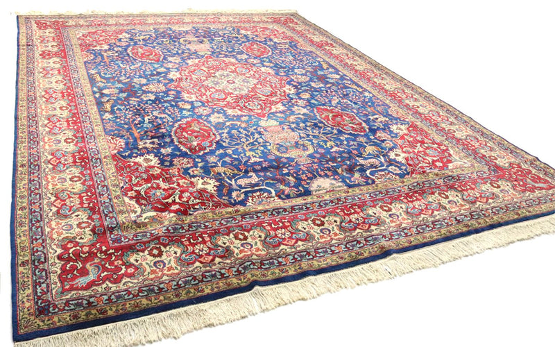 Tapis persan - Tabriz - 457 x 344 cm - bleu