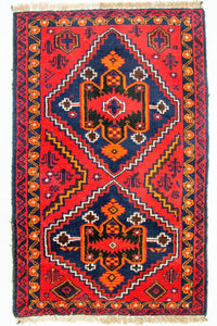 Tapis Belutsch - 125 x 72 cm - rouge