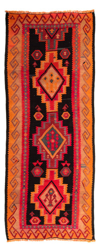 Tapis de couloir Tapis Kelim - Vieux - 325 x 140 cm - multicolore