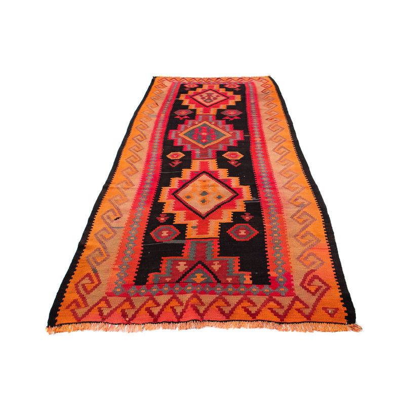 Tapis de couloir Tapis Kelim - Vieux - 325 x 140 cm - multicolore