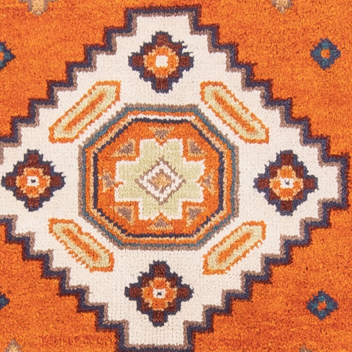 Tapis Ziegler - Kazak - 204 x 147 cm - orange