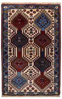 Tapis persan - Nomadic - 83 x 53 cm - beige