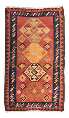 Tapis Kelim - Vieux - 200 x 110 cm - multicolore