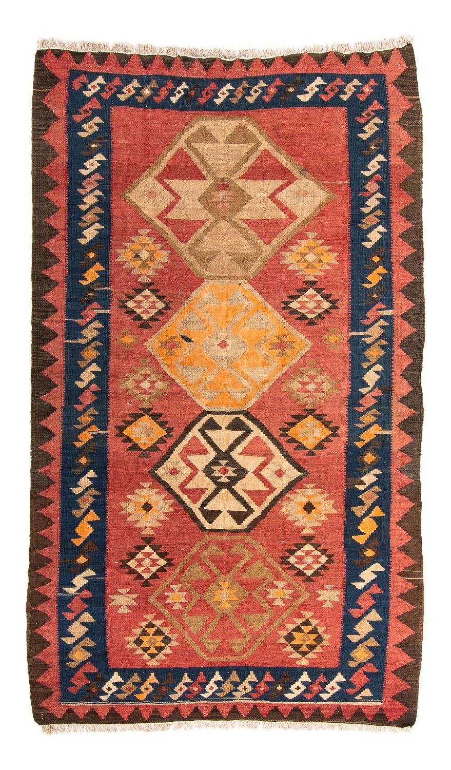 Tapis Kelim - Vieux - 200 x 110 cm - multicolore