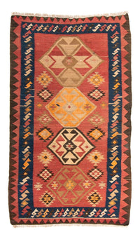 Tapis Kelim - Vieux - 200 x 110 cm - multicolore