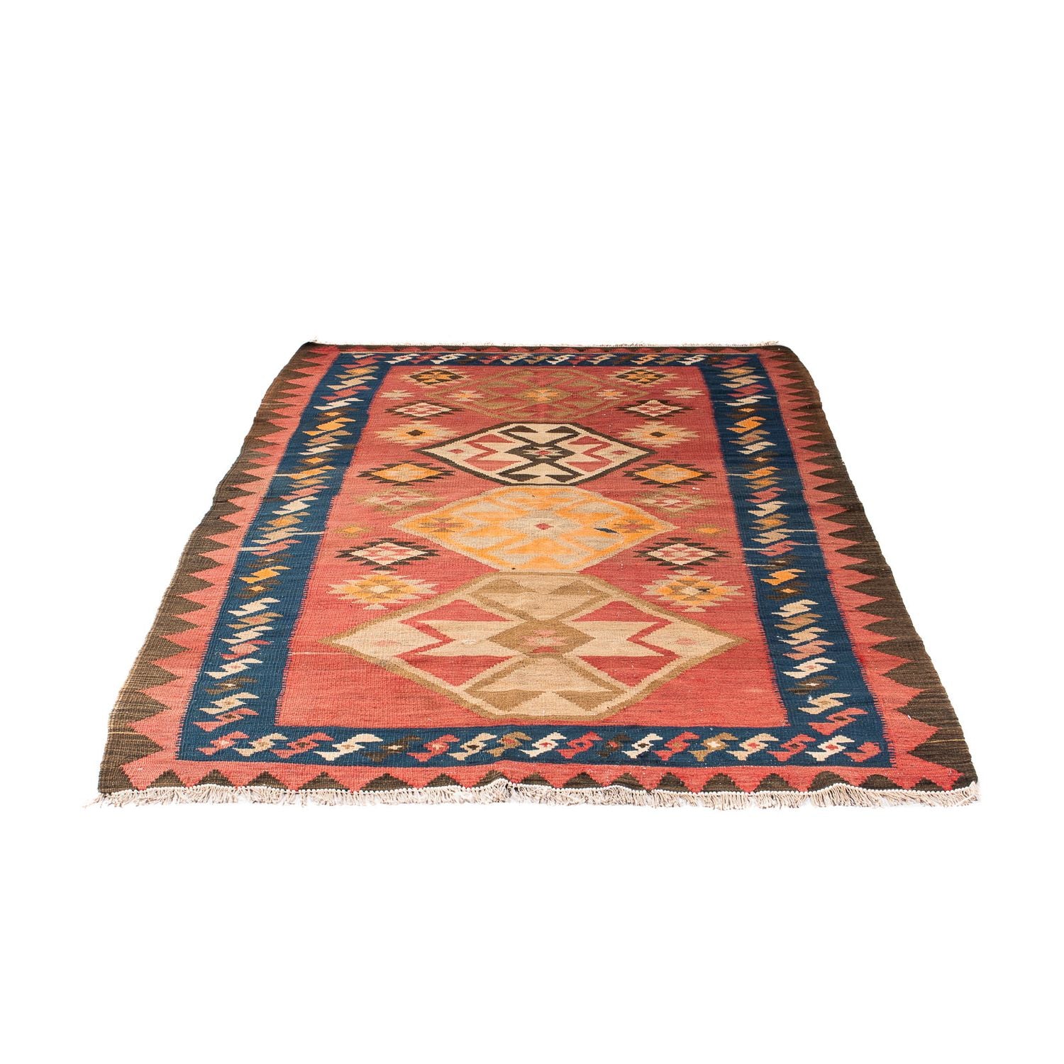 Tapis Kelim - Vieux - 200 x 110 cm - multicolore