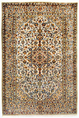Tapis persan - Keshan - 222 x 139 cm - beige