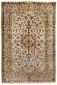 Tapis persan - Keshan - 222 x 139 cm - beige