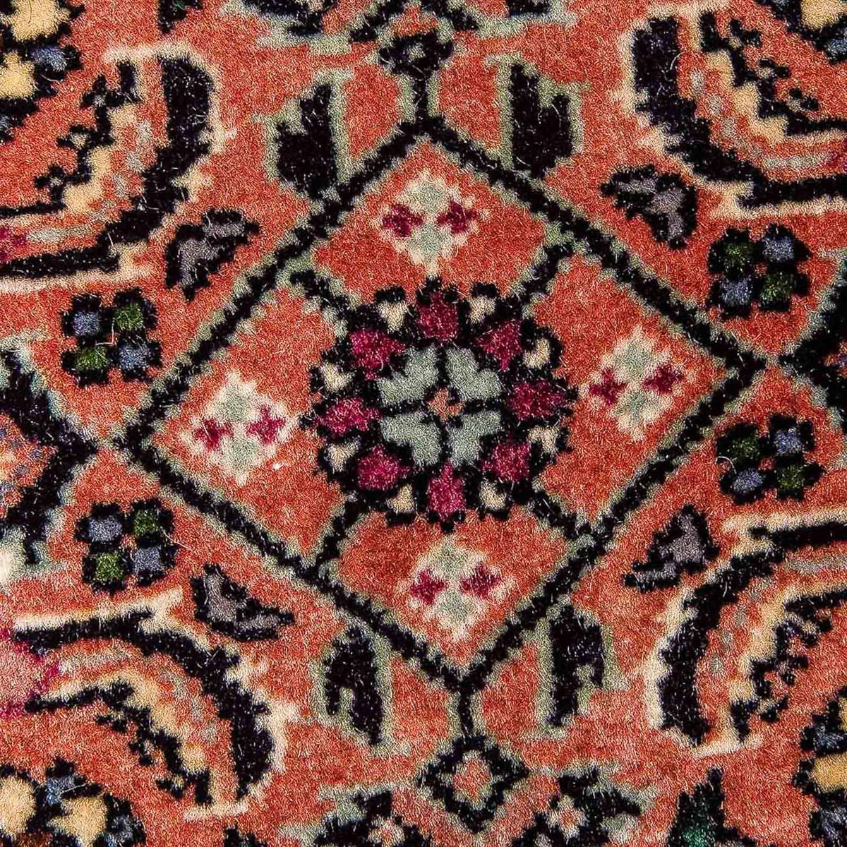 Tapis persan - Bidjar - 103 x 78 cm - rouge clair