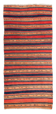 Tapis de couloir Tapis Kelim - Vieux - 312 x 142 cm - multicolore