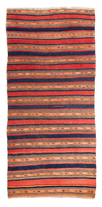 Tapis de couloir Tapis Kelim - Vieux - 312 x 142 cm - multicolore