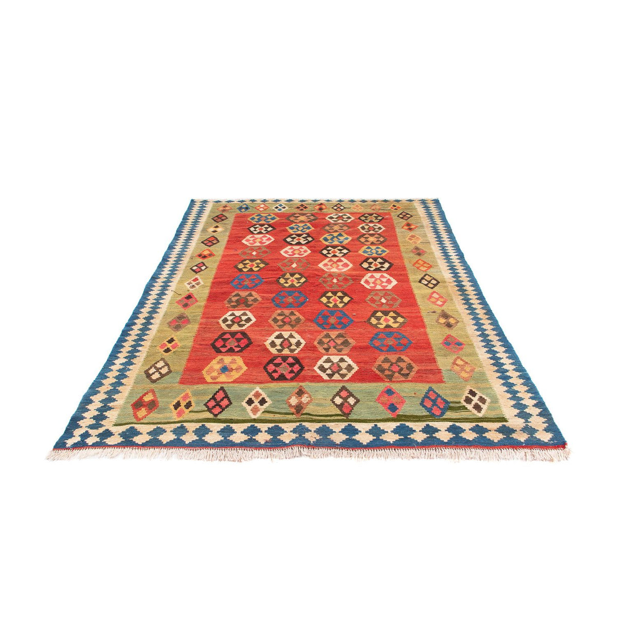 Tapis Kelim - Vieux - 230 x 150 cm - multicolore