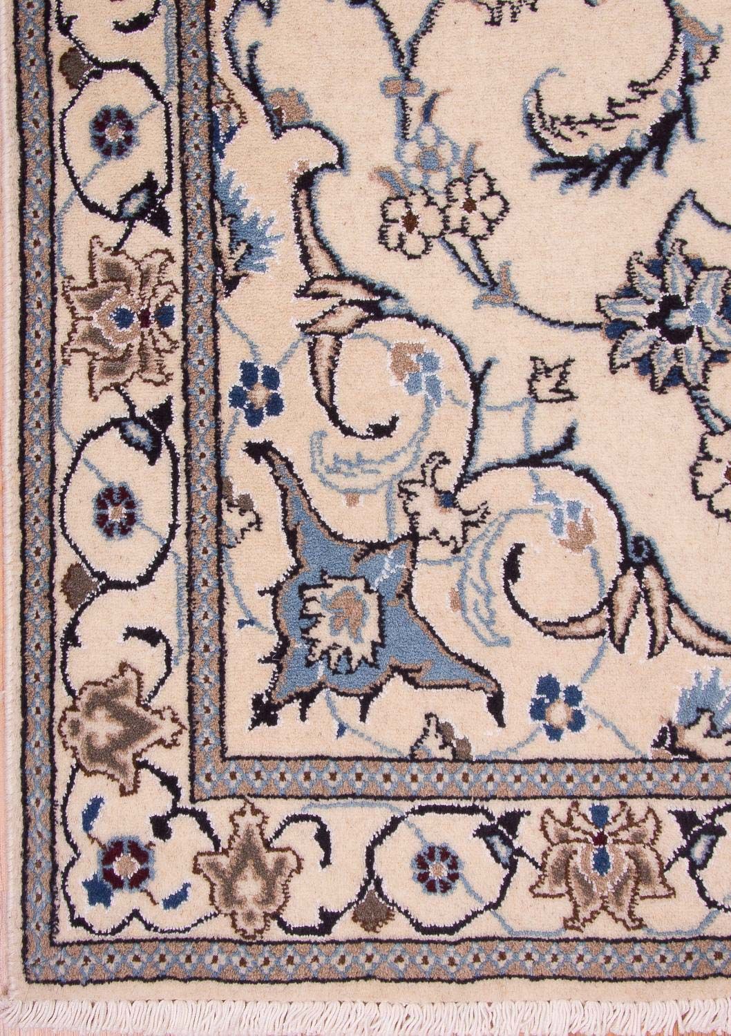 Tapis persan - Nain - 202 x 120 cm - beige