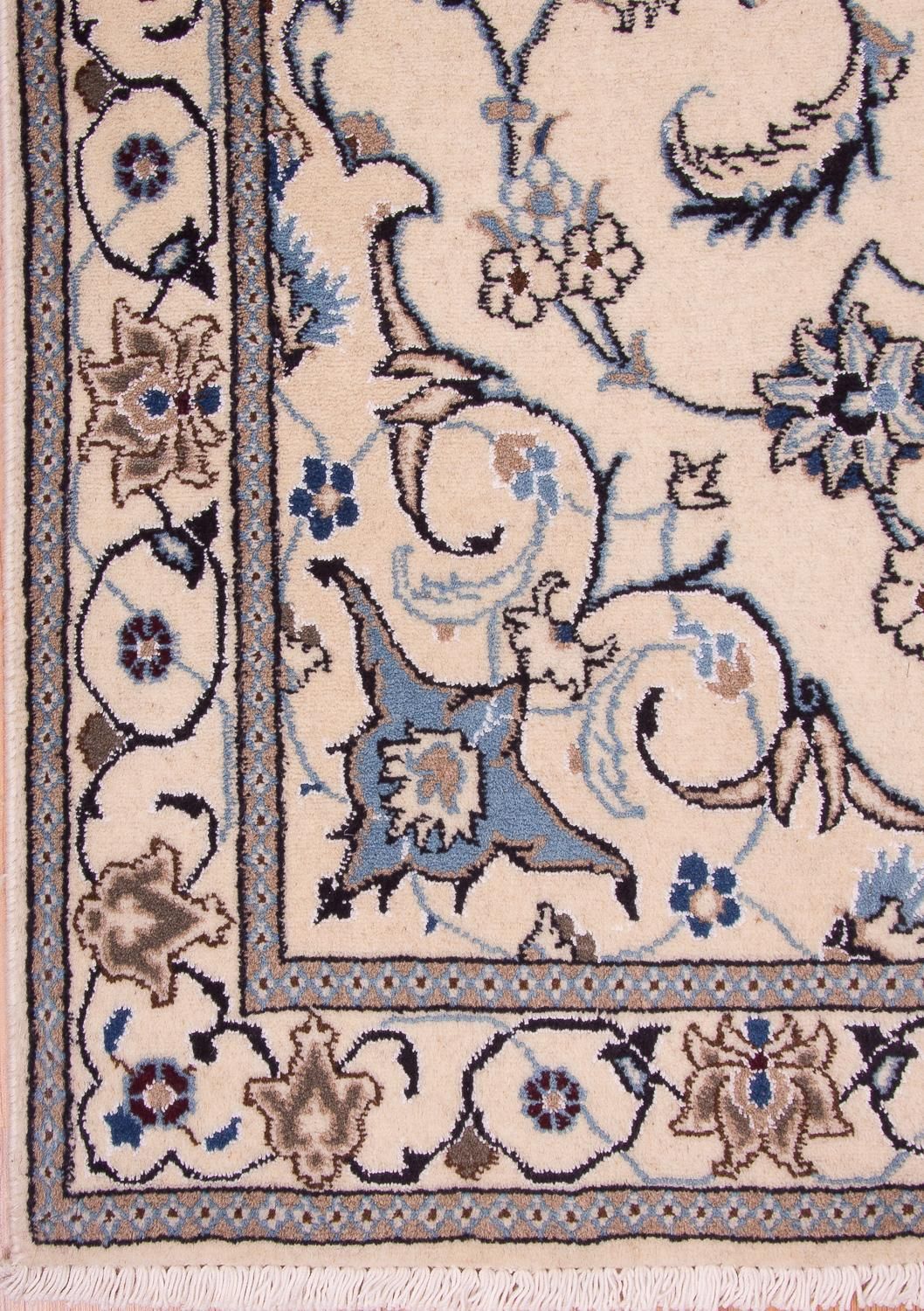 Tapis persan - Nain - 202 x 120 cm - beige