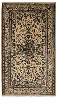 Tapis persan - Nain - 214 x 118 cm - beige