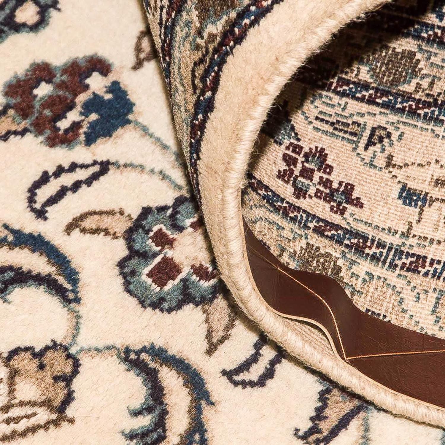 Tapis persan - Nain - 214 x 118 cm - beige