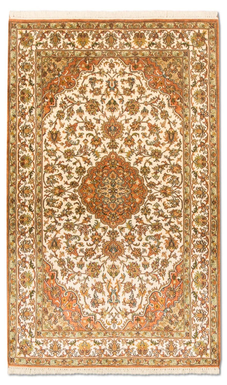 Tapis en soie - Soie du Cachemire - 157 x 90 cm - beige