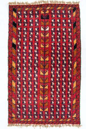Tapis Belutsch - 126 x 73 cm - rouge