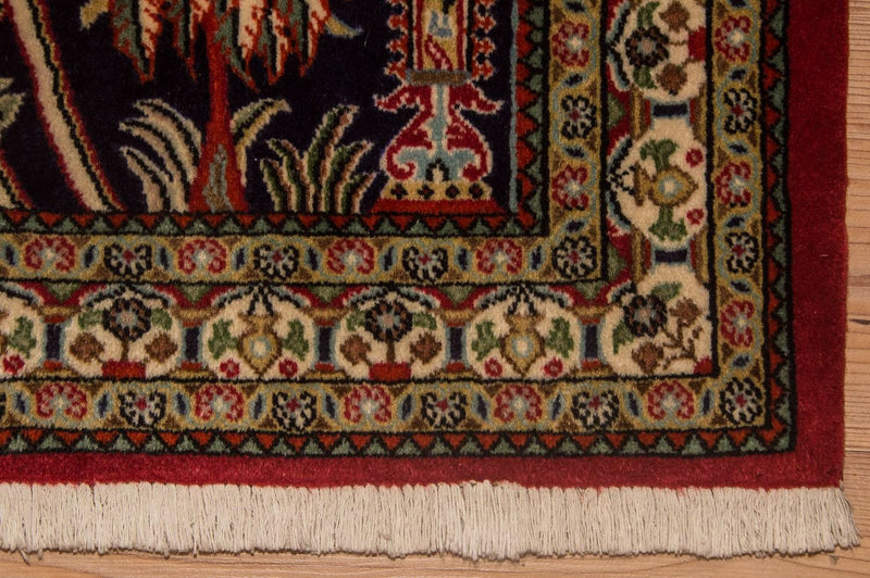 Tapis persan - Ghom - 108 x 82 cm - bleu