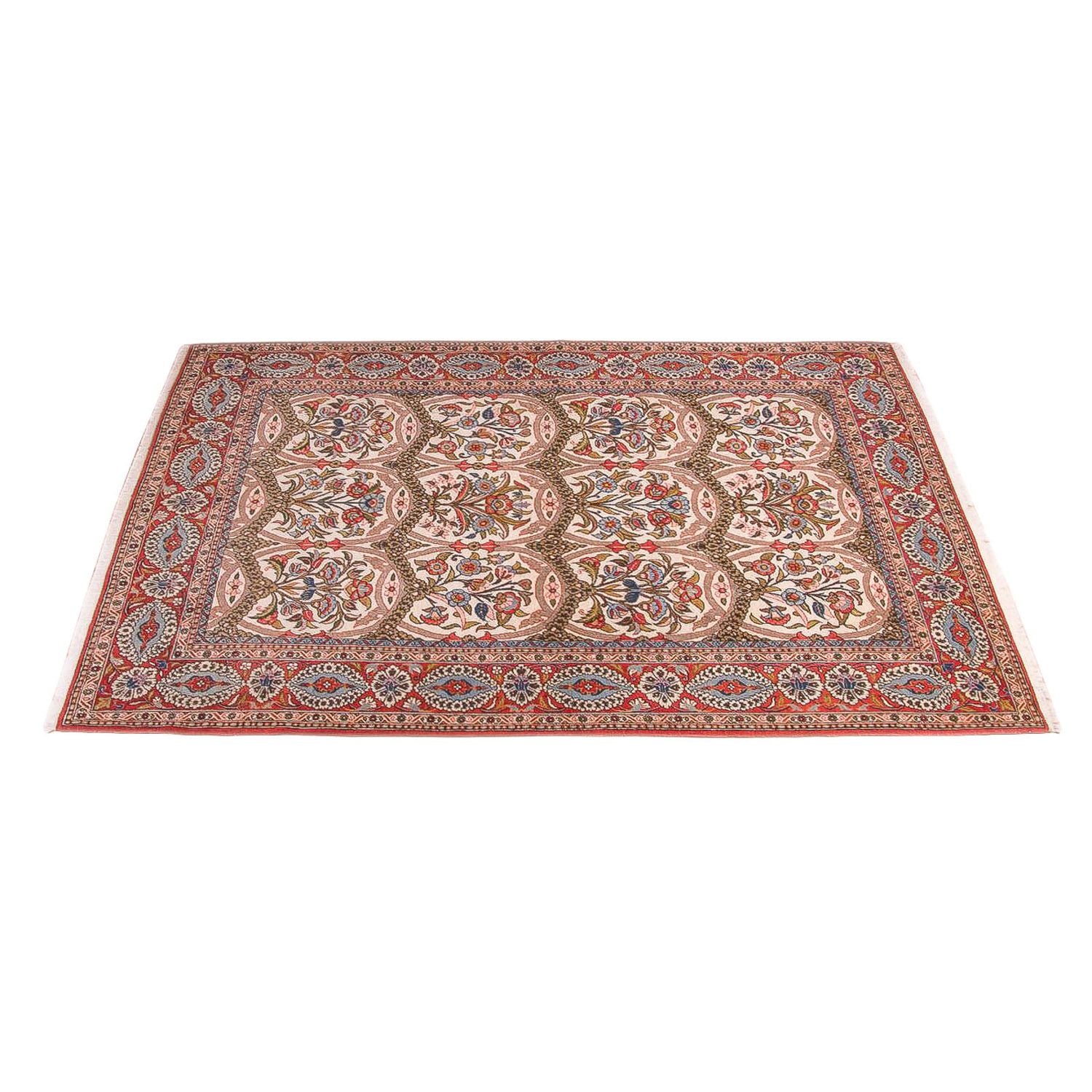 Tapis persan - Ghom - 215 x 141 cm - rouge