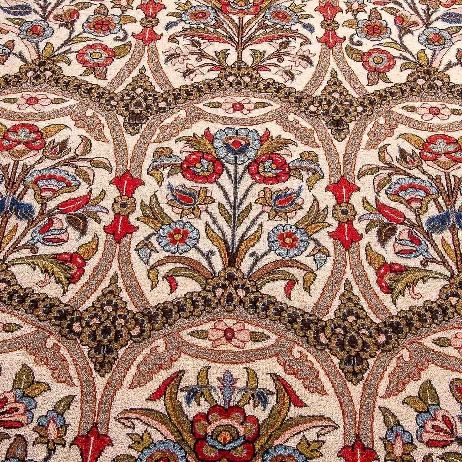 Tapis persan - Ghom - 215 x 141 cm - rouge