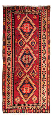 Tapis de couloir Tapis Kelim - Vieux - 360 x 170 cm - multicolore