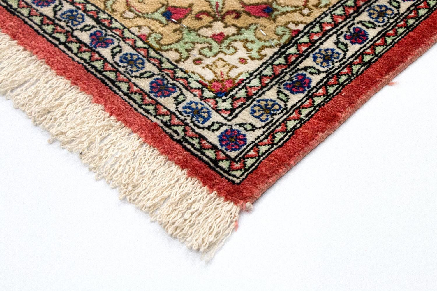 Tapis en soie - Ghom soie - Premium - 75 x 56 cm - bleu