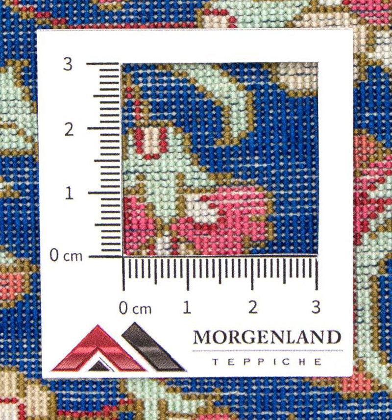 Tapis en soie - Ghom soie - Premium - 75 x 56 cm - bleu