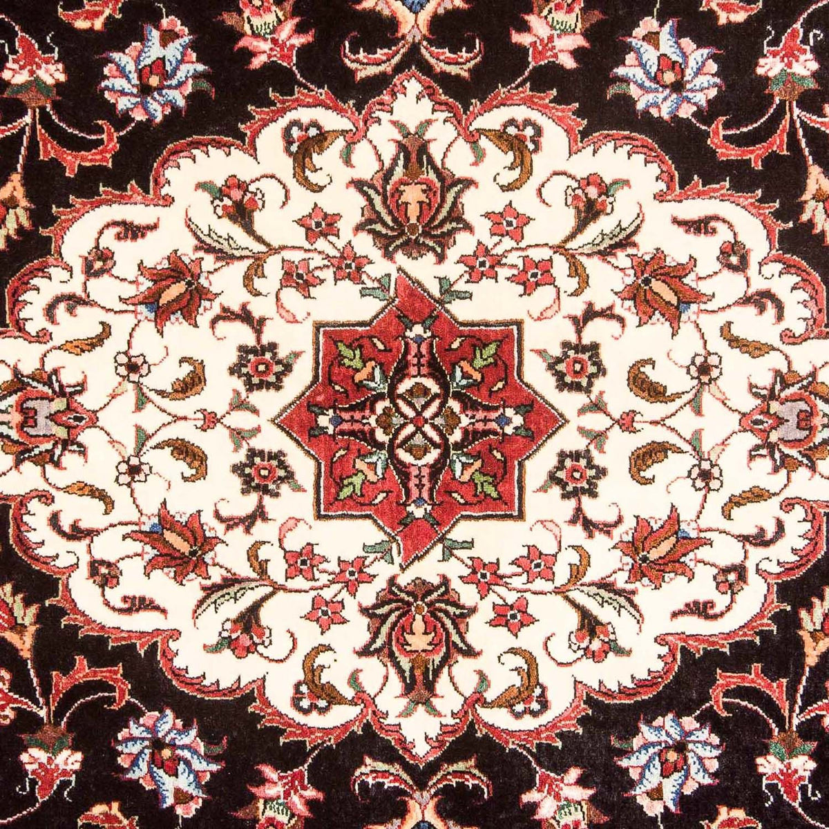 Tapis persan - Bidjar - 213 x 128 cm - bleu foncé
