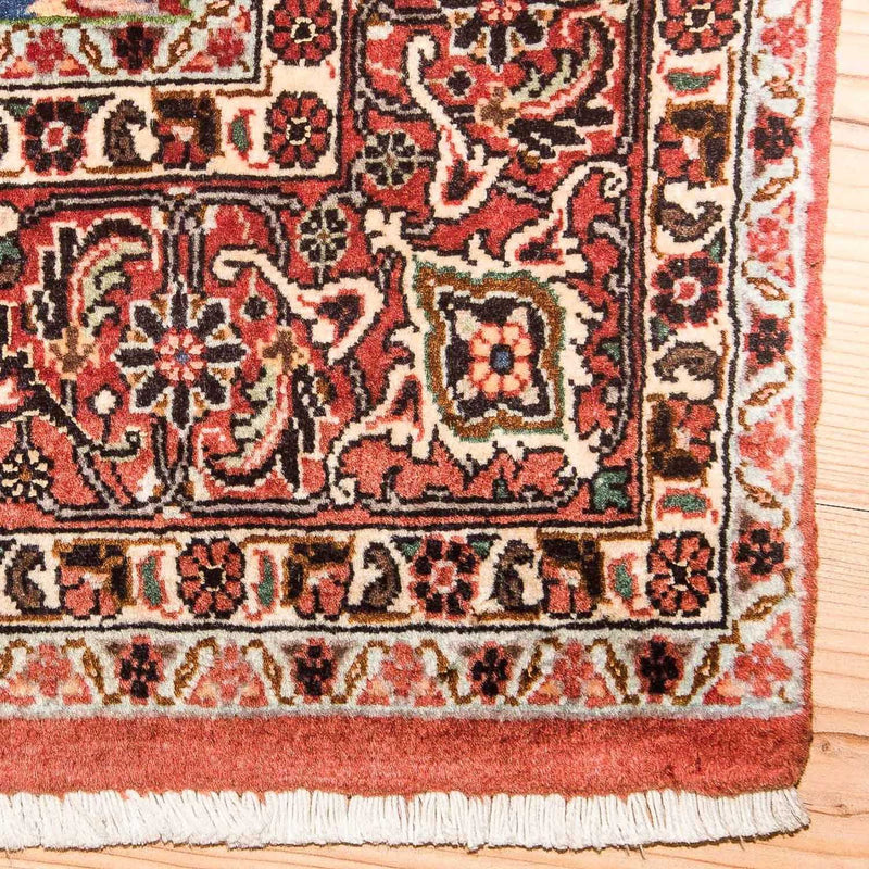 Tapis persan - Bidjar - 213 x 128 cm - bleu foncé