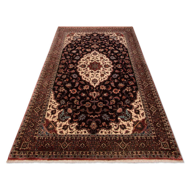 Tapis persan - Bidjar - 213 x 128 cm - bleu foncé