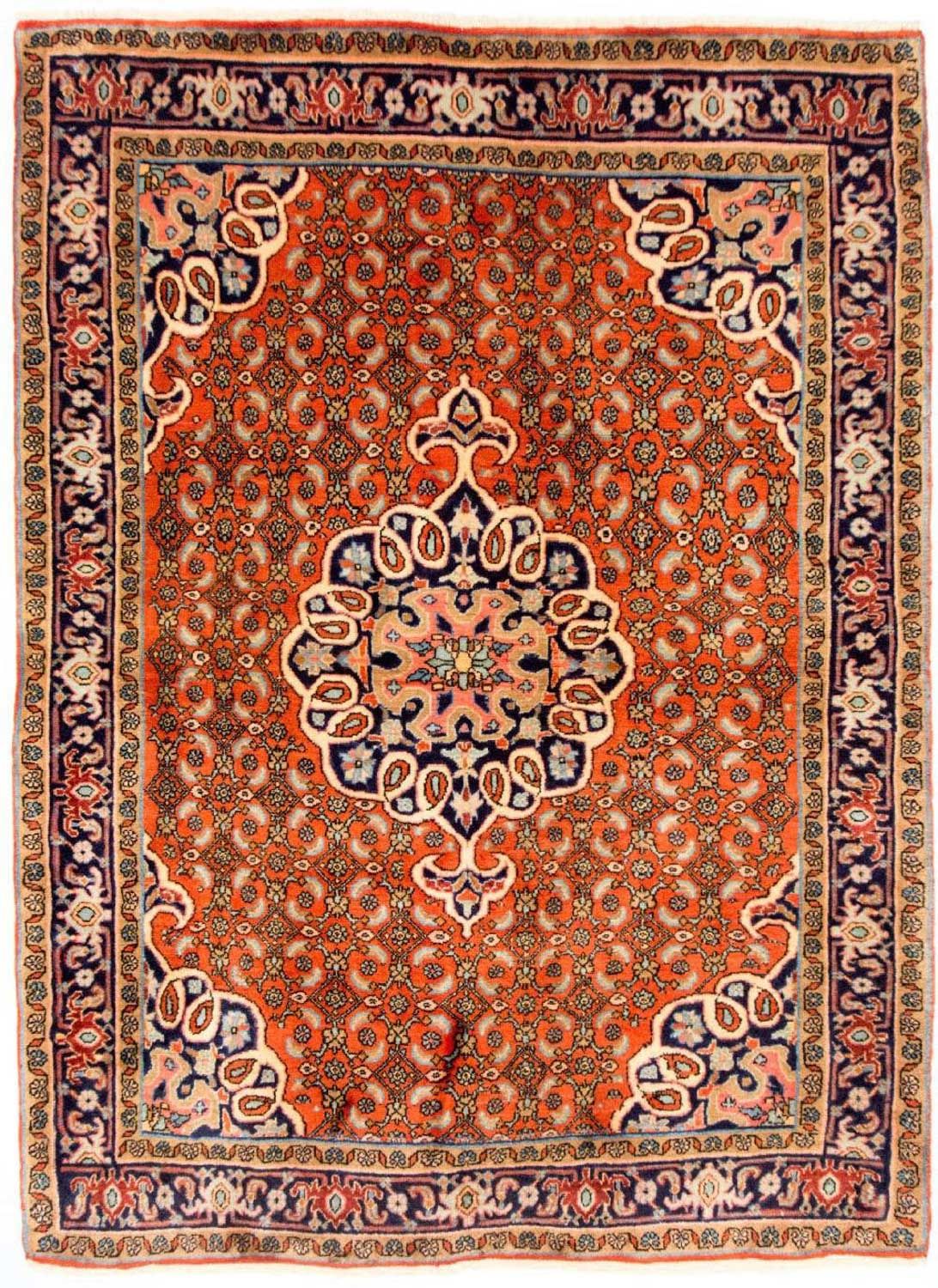 Tapis persan - Bidjar - 165 x 120 cm - orange