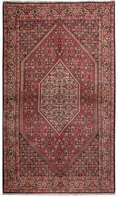 Tapis persan - Bidjar - 190 x 112 cm - rouge clair