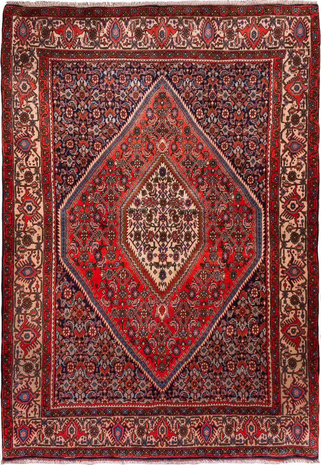 Tapis persan - Bidjar - 181 x 120 cm - rouge