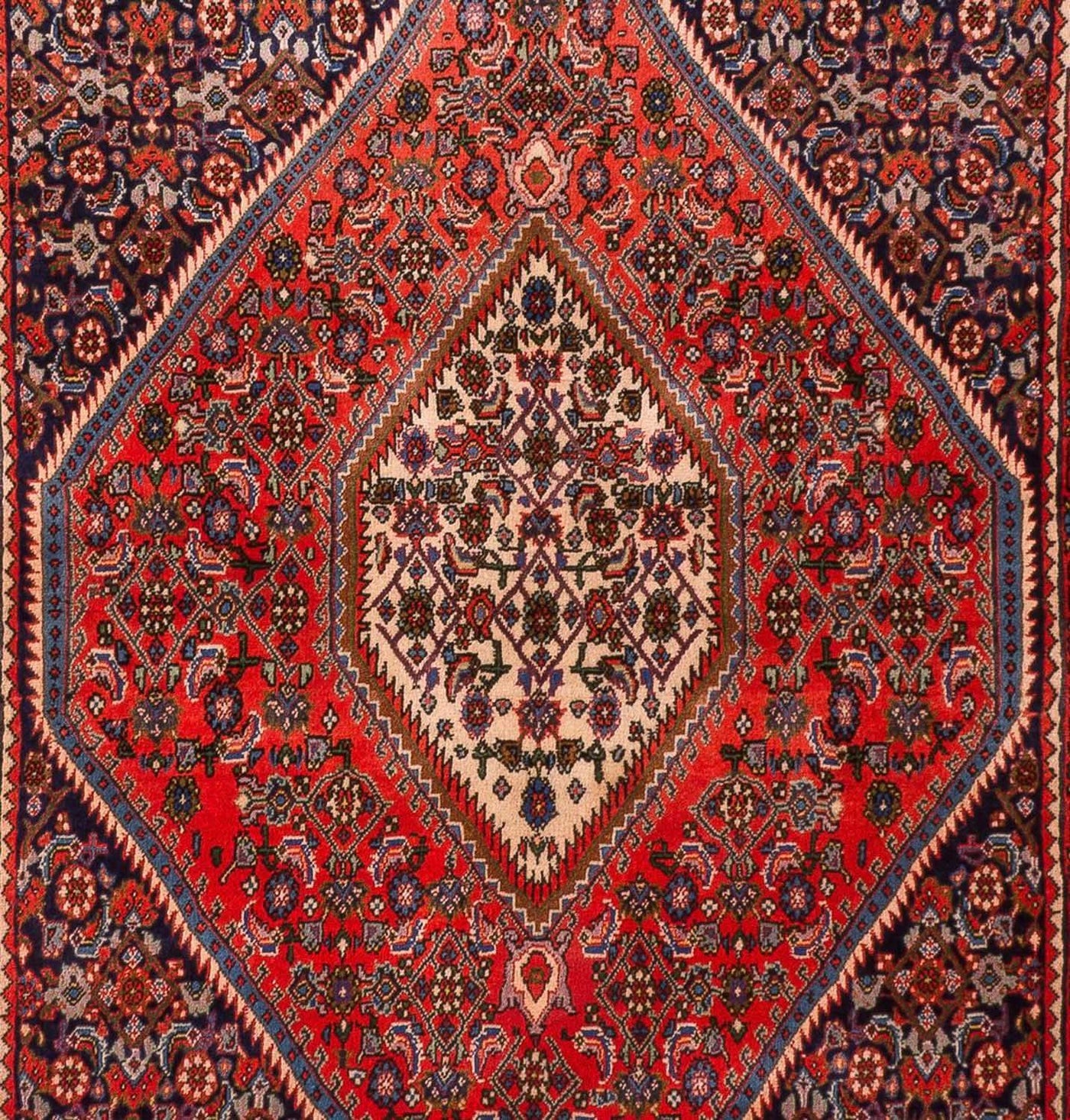 Tapis persan - Bidjar - 181 x 120 cm - rouge
