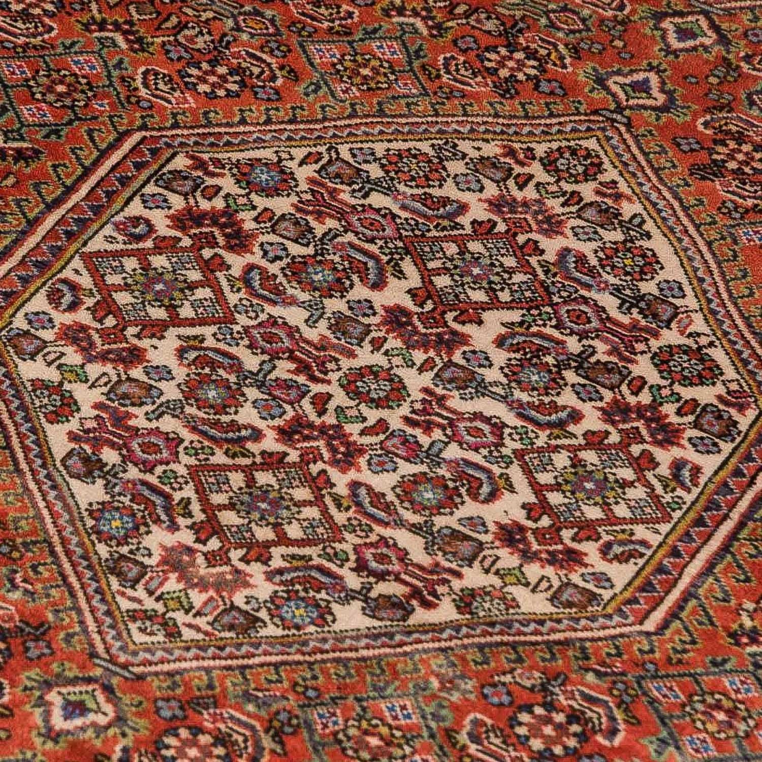 Tapis de couloir Tapis persan - Bidjar - 214 x 77 cm - marron