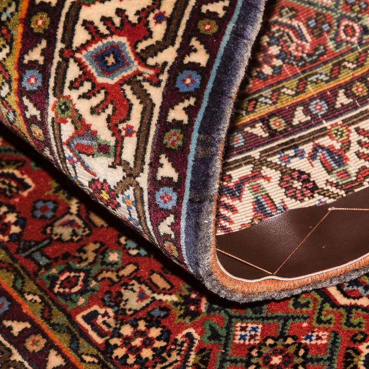 Tapis de couloir Tapis persan - Bidjar - 214 x 77 cm - marron