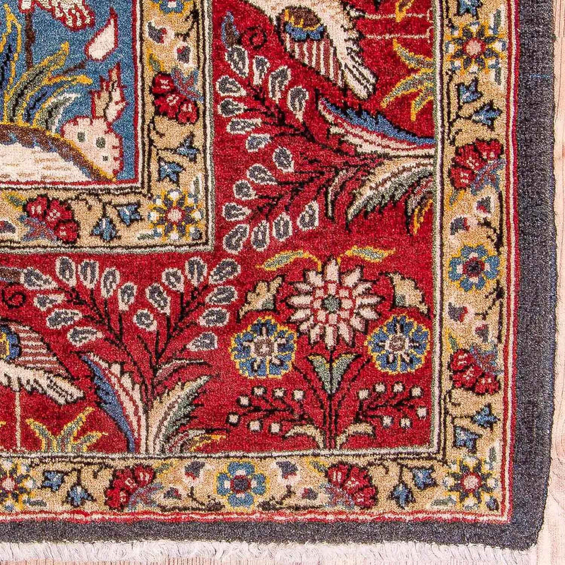 Tapis persan - Ghom - 207 x 137 cm - bleu clair