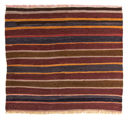 Tapis Kelim - Vieux carré  - 155 x 135 cm - multicolore