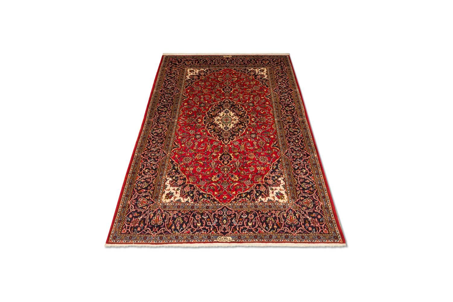Tapis persan - Keshan - 216 x 141 cm - rouge