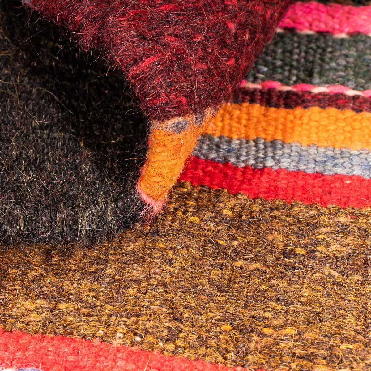 Tapis Kelim - Vieux - 80 x 57 cm - multicolore