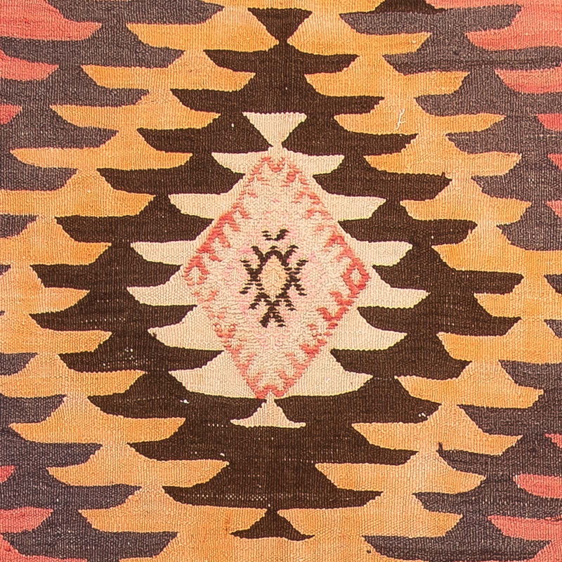 Tapis de couloir Tapis Kelim - Vieux - 410 x 160 cm - rouille
