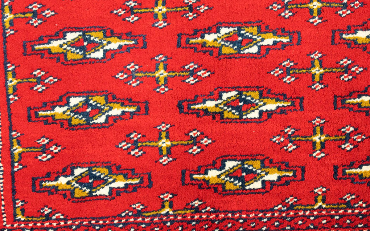 Tapis de couloir Tapis Turkaman - 100 x 50 cm - rouge
