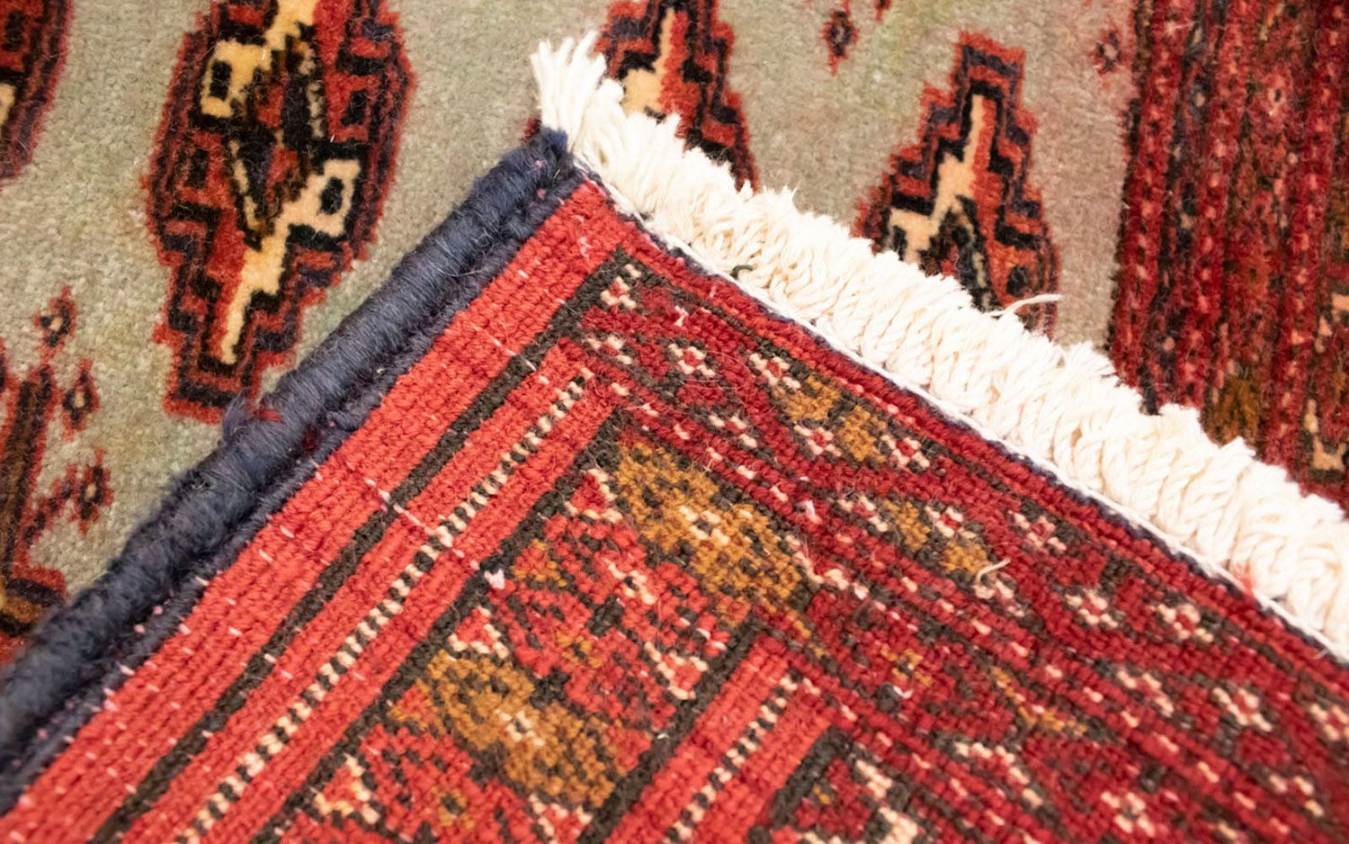 Tapis de couloir Tapis Turkaman - 100 x 50 cm - rouge