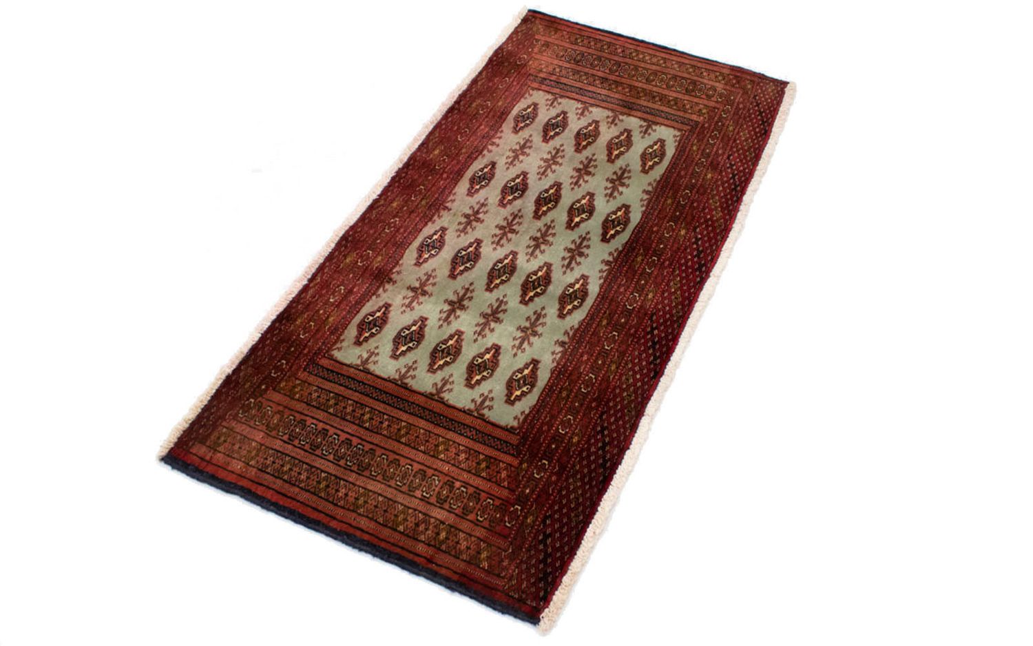 Tapis de couloir Tapis Turkaman - 100 x 50 cm - rouge