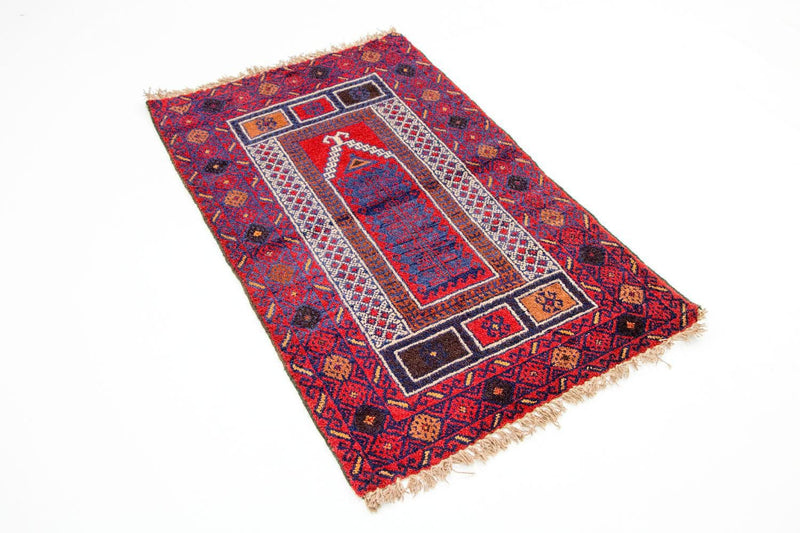 Tapis Belutsch - 125 x 79 cm - rouge
