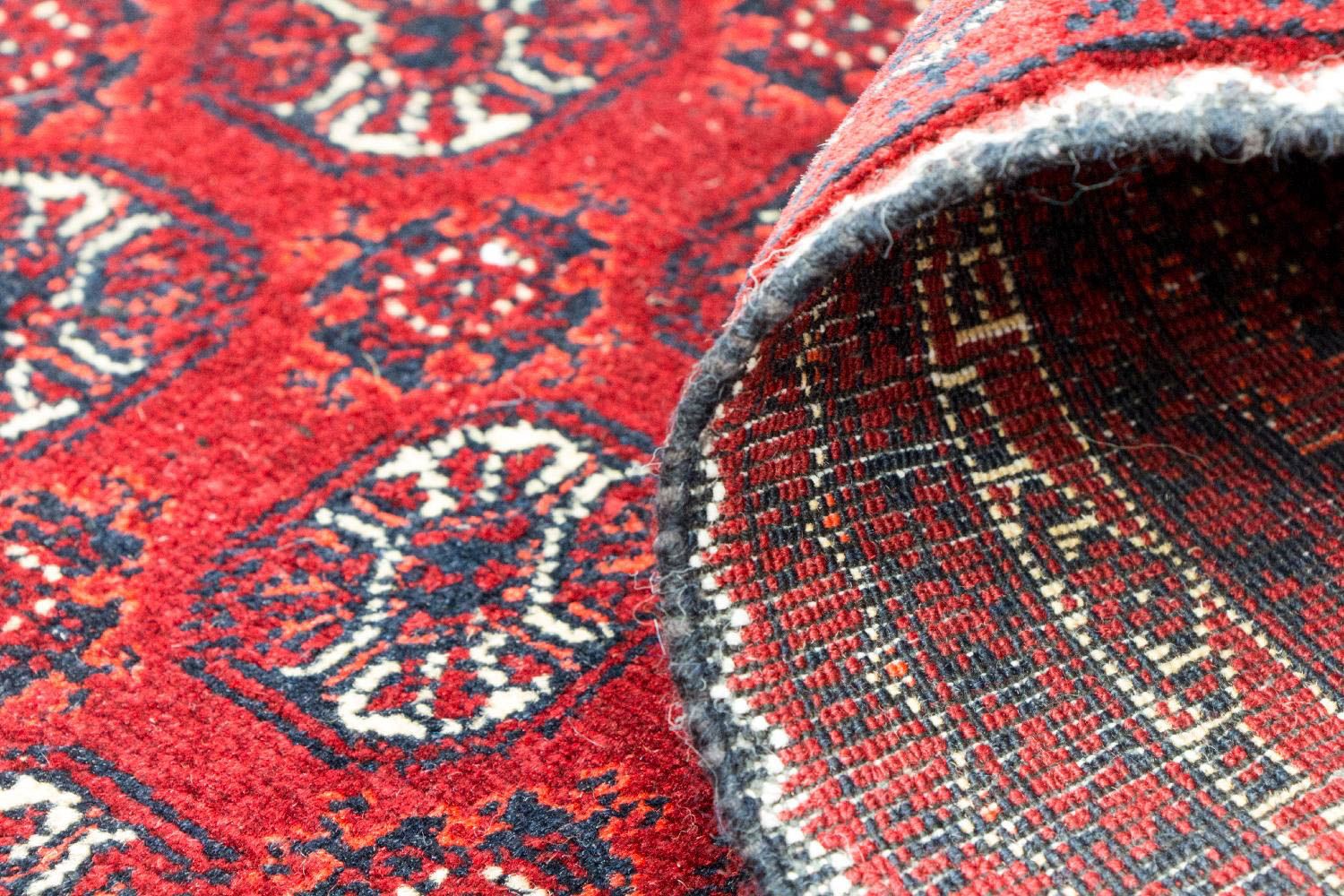 Tapis afghan - Boukhara - 300 x 195 cm - rouge