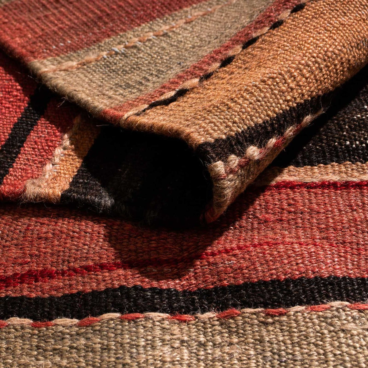 Tapis Kelim - Vieux - 255 x 130 cm - multicolore