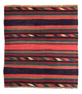 Tapis Kelim - Vieux - 195 x 160 cm - multicolore