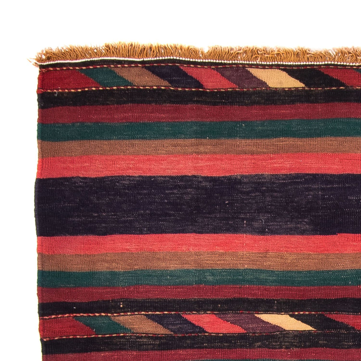 Tapis Kelim - Vieux - 195 x 160 cm - multicolore